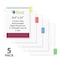 C-Line Products 8-1/2" x 11" Assorted Two-Pocket Paper Portfolio Folder with Prongs, 5/ST, 12ST/BX 05550-BX - alternate 3