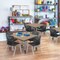 Regency Square Kee Adjustable Classroom Table W/ 4 Andy Stack Chairs, 48 in W, 48 in L, Noble Oak TB4848NOAPGY45BK - alternate 5