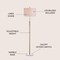 Jonathan Y June 65" Adjustable Metal/Marble LED Floor Lamp, Brass JYL3022A - alternate 4
