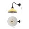 Jonathan Y Aurora 12.25" 1-Light Farmhouse Industrial Iron LED Gooseneck Arm Outdoor Sconce, Matte Yellow JYL7613H - alternate 5