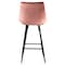 Elama 2 Piece Velvet Tufted Bar Chair in Pink with Metal Legs ELM-222-PNK - alternate 4