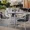 Flash Furniture TopGuard 36" Square Gray Faux Concrete Outdoor Tabletop with Seamless Surface Technology ST-SQ918B-1-M-3A-CM-GY-GG - alternate 3