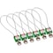Brady Compact Nylon Padlock 8 in Steel Shackle KA Green with 15.75 in Cable 6PK 146135 - alternate 1