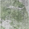 Homeroots 5' X 8' Green And Gray Abstract Washable Indoor Outdoor Area Rug 582939 - alternate 5
