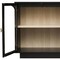 Homeroots 59in Black Wood Accent Cabinet With Four Doors 716316 - alternate 4