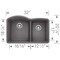 Blanco Diamond 1-3/4 Bowl, Cinder 441469 - alternate 3