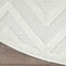 Homeroots 8' Ivory And White Geometric Indoor Outdoor Area Rug 556272 - alternate 3