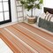 Jonathan Y Haynes Modern Double Stripe Orange/Cream 3 ft. x 5 ft. Indoor/Outdoor Area Rug SMB202C-3 - alternate 4