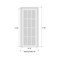 Sartodoors Interior Door 18 x 84 inches, BASIC 9772 White, Single Regular Panel Frame Handle, Bathroom Bedro BASIC9772ID-SKIN-1884 - alternate 3