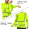 Protectx Long Sleeve T-Shirt, Class 3, Type R, 92% Polyester, 8% Spandex, Green, M ST-ESM155-LS-GN-M-01 - alternate 6