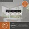 Vaxcel Lowell 4-Light Vanity Light, Matte Black, Clear Glass, 30-In. Wide W0590 - alternate 2