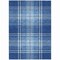 Homeroots 5' X 8' Navy Blue Black And Ivory Plaid Washable Indoor Outdoor Area Rug 596346 - alternate 6