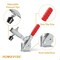 Powertec Toggle Clamp, 500 lbs Cap., 12130 Quick Release Vertical Clamps, Antislip Rubber Pressure Tip, 2PK 20335N - alternate 2