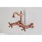 Kingston Brass Two-Handle Wall Mount Bridge Kitchen Faucet, Antique Copper KS244AXAC - alternate 3