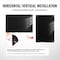 Vevor Magnetic Glass Whiteboard Dry-Erase Board 36"x24" Wall-Mounted Black GB-2436-MB - alternate 5