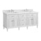 James Martin Vanities Vanity, without top, Bright White, 71.88 in W x 23.5 in D,  424-V72-M-BW - alternate 3