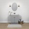 Zenith Zenna Home Cool Gray 24'' Wx35'' Hx18''D Shaker Vanity with Wht Cultured Marble Top SBC24GY - alternate 2