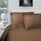 Homeroots Taupe Twin Cotton Blend 300 Thread Count Washable Duvet Cover Set 528294 - alternate 4