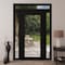 Vdomdoors Front Exterior Prehung Metal-Plastic Door Clear Glass / MANUX 8666 Matte Black / Office Commercial MANUX8666EXD-BLK-W12+30+12xH80+16-RH-I - alternate 2