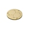 Raco 3-7/8 in. Dia Brass Duplex Cover with Lift Lids, Round 6249 - alternate 1