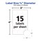 Avery Multi-Use Round Removable Labels, PK315 6738 - alternate 4