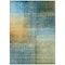 Homeroots 9' X 12' Blue Gold And Green Abstract Washable Indoor Outdoor Area Rug 603633 - alternate 3