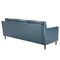 Homeroots Blue Faux Leather Modern Modular Sofa 473439 - alternate 2