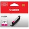 Canon CLI-271 Original Standard Yield Inkjet Ink Cartridge, Magenta CLI-271M - alternate 1