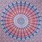 Homeroots 92" X 84" Orange Purple And Blue Mandala Cotton Hanging Tapestry 397421 - alternate 3