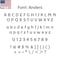 Aacc Self-Adhesive Vinyl Letter: M, Scale: 50 cm. Color: Gray Font: Anders by, 12PK AACC-Anders-UM-Gray-M50x12 - alternate 2