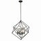 Vaxcel Rad 4-Light 23.5 in W Pewter Mid-Century Modern Geometric Cage Pendant Light, Ceiling Fixture P0187R - alternate 1