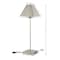Jonathan Y Ruthen 25 in. Industrial Style Iron Pyramid Bedside LED Table Lamp with USB Charging Port, Nickel JYL6017A - alternate 3