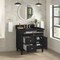 James Martin Vanities Lorelai 36" Single Vanity, Black Onyx, w/ 3 CM Phantome Eclos Top 424-V36-BKO-3PHT - alternate 3