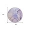 Homeroots 8' Round Gray and Purple Round Abstract Washable Non Skid Indoor Outdoor Area Rug 559411 - alternate 6