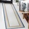 Jonathan Y Pollux Classic Coastal Mitred Stripe Reversible Machine-Washable Cream/Navy 2 ft. x 8 ft. Runner Rug SVH105A-28 - alternate 4