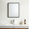Homeroots 42" Black Bathroom Vanity Mirror 607219 - alternate 1
