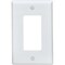 Decora Wallplate, 4.88 in L, 3.13 in W, 1 -Gang, Thermoset Plastic, White, Smooth 80601-W - alternate 2