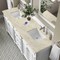 James Martin Vanities Bristol 72" Double Vanity, Bright White, w/ 3 CM Tajnar Eclos Top w/FreePower Wireless Charger 157-V72-BW-FTJR - alternate 3