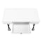 Homeroots 42" White and Black Wood and Metal Sled Computer Desk 489889 - alternate 7