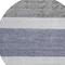 Homeroots 8' Denim Blue Ivory And Gray Round Abstract Washable Indoor Outdoor Area Rug 615262 - alternate 5