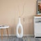 Uniquewise 30-Inch Frosted White Fiberglass Tall Floor Vase - Decorative Vase for Modern Home Decor QI004677.S - alternate 5