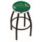 Holland Bar Stool Co 36" Blk Wrinkle North Dakota State Swivel Bar Stool, Chrome Ring L8B2C36NDakSt-G - alternate 1