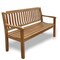 Homeroots 60in Teak Solid Wood Garden Bench 476412 - alternate 3
