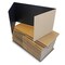 Flipside 12 x 48 Study Carrel Black Corrugated Pack of 24 18222 - alternate 5