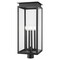 Z-Lite Nova 4 Light Outdoor Post Mount Fixture, Black/Clear, 10.5 In W x 27.5 In H 5018PHBR-BK - alternate 1