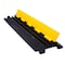 Kable Kontrol Cable Ramp, 2 in H, 39 in L, 10 in W, 2 Channel, Polyurethane/Rubber, Black, Yellow CP9972 - alternate 1