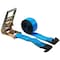 Mytee Products 4PK 3inx30ft Ratchet Tie-Down Strap w/Flat Hook for Flatbed Truck 15000lbs BS Blue, 4PK RS330-Bx4 - alternate 5