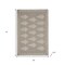 Homeroots 19" Set of Four Gray And Cream Geometric Medallion Cotton Placemats 534194 - alternate 3