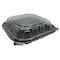 Empress PP Hinged Container Black/Clear Lid 9 in x 9 in x 3 in , 1 Comp , Vented, 150PK EHLPPBKCL-91 - alternate 1