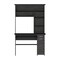 Homeroots 43" Gray Computer Desk With Hutch 403841 - alternate 1